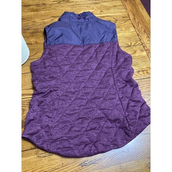MARMOT Purple POLYESTER FULL ZIP TWO FRONT ZIP POCKETS VEST SIZE S/P - Picture 4 of 5